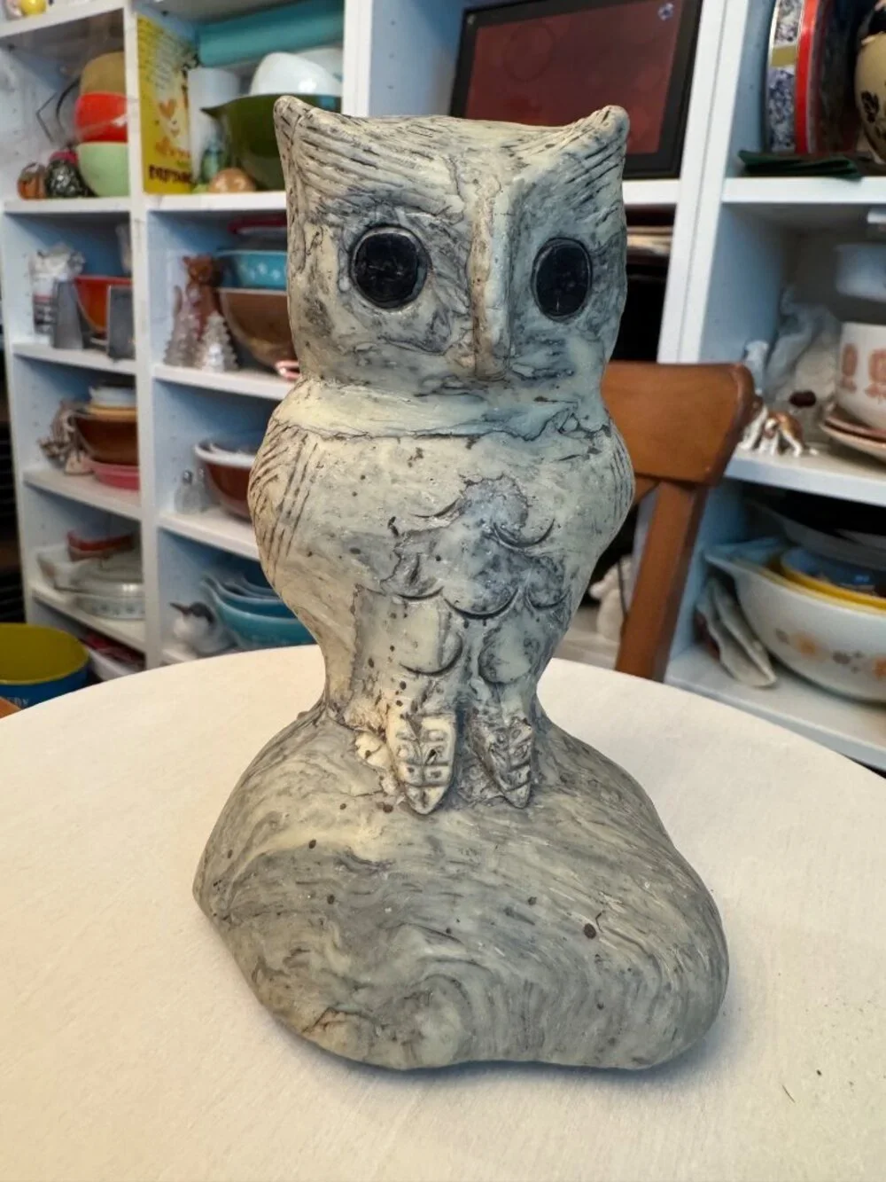 Vintage Mc Oyster Shell Owl MCM 1960